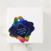 Galactische Sci-Fi bruiloft Bedankjes Labels (In situ)