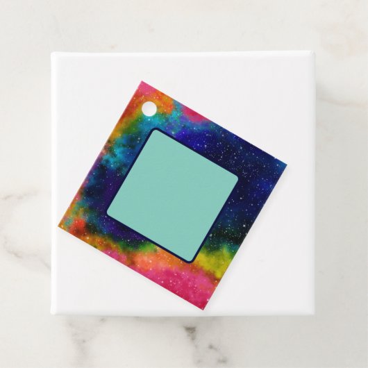 Galactische Sci-Fi bruiloft Bedankjes Labels (In situ)