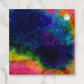 Galactische Sci-Fi bruiloft Bedankjes Labels (Achterkant)