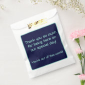 Galactische Sci-Fi bruiloft Bedankzakje (Gezegeld)