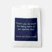 Galactische Sci-Fi bruiloft Bedankzakje (Voorkant)