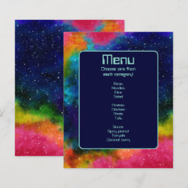 Galactische Sci-Fi Bruiloft Menu