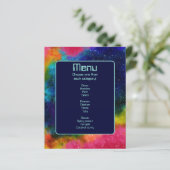 Galactische Sci-Fi Bruiloft Menu (Staand voorkant)