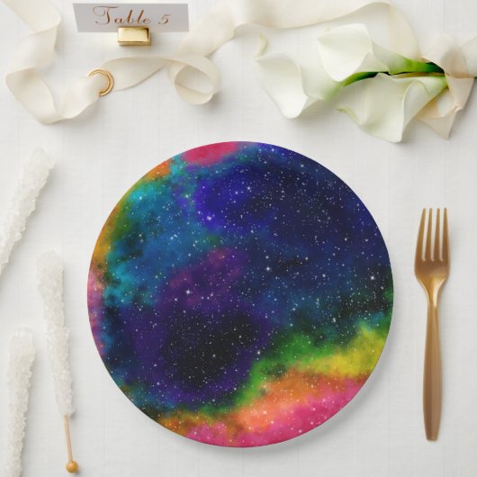 Galactische Sci-Fi bruiloft Papieren Bordje (Huwelijk)
