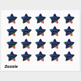 Galactische Sci-Fi bruiloft Ster Sticker