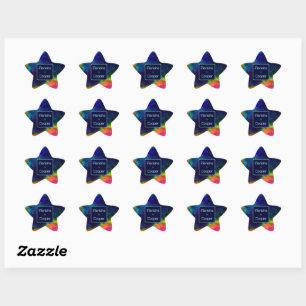 Galactische Sci-Fi bruiloft Ster Sticker