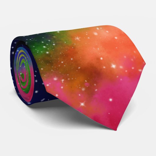 Galactische Sci-Fi bruiloft Stropdas (Opgerold)