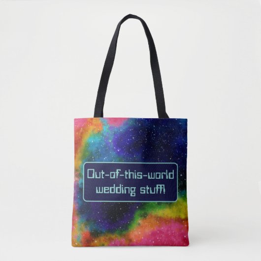 Galactische Sci-Fi bruiloft Tote Bag (Voorkant)