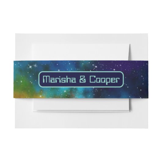 Galactische Sci-Fi bruiloft Uitnodigingen Wikkel (Voorkant Voorbeeld)