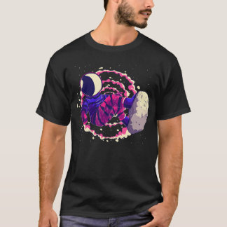 Galactische spiraalvormige astrosurfer t-shirt