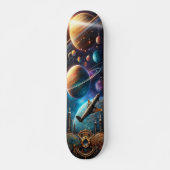 Galactische tandwielen" persoonlijk skateboard (Voorkant)