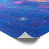 Galactische Treinbaan - Pastel Style Fantasy Art Poster (Hoek)