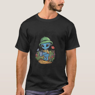 Galactische Tuinman Schattige Whimsical Tuinieren T-shirt