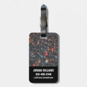 Galactische uitstulping van de Melkweg. Bagagelabel (Achterkant verticaal)