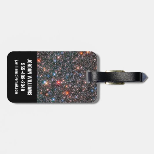Galactische uitstulping van de Melkweg. Bagagelabel (Achterkant horizontaal)