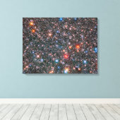 Galactische uitstulping van de Melkweg. Canvas Afdruk (Insitu (Houten vloer))