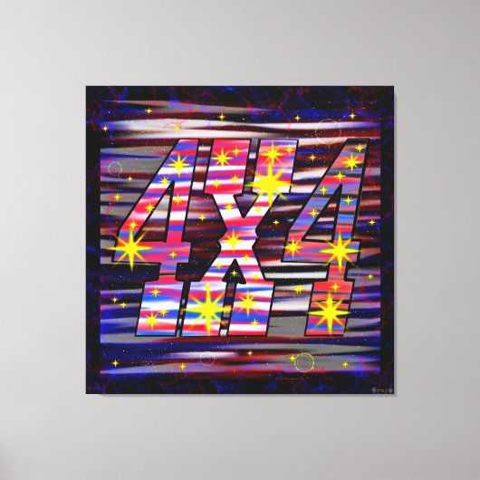 Galactische Vier bij Vier Canvas Afdruk (Voorkant)