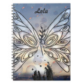 Galactische vlinder notitieboek (Voorkant)