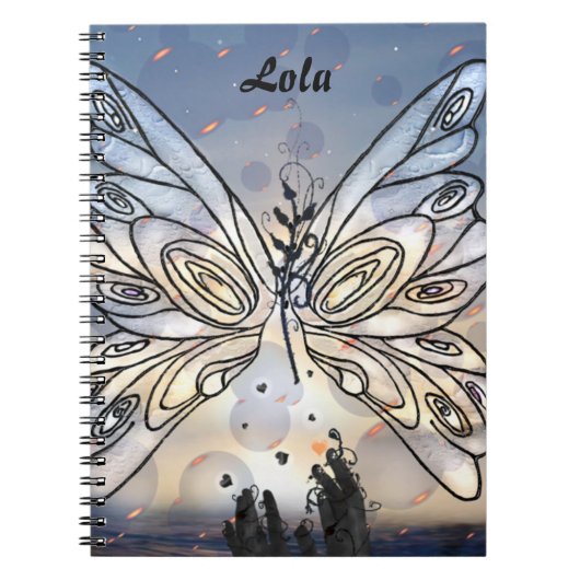 Galactische vlinder notitieboek (Voorkant)