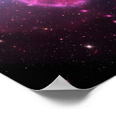 Galactische Vlinder van Licht in een Kosmische Hem Poster (Hoek)