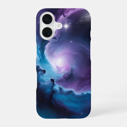 Galactische Vortex Vibrant Cosmic Nebula Art Phone iPhone 16 Hoesje (Achterkant)