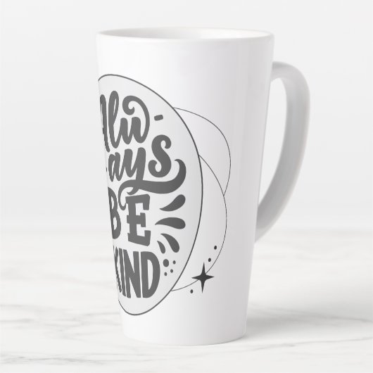 Galactische Vriendelijkheid: Altijd Vriendelijk zi Latte Mok (Rechterhoek)