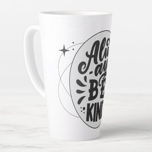 Galactische Vriendelijkheid: Altijd Vriendelijk zi Latte Mok (Linkerhoek)