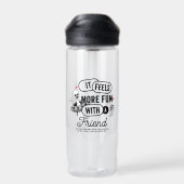 Galactische Vrienden Ruimte | 590ml Waterfles (Achterkant)