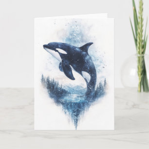 Galactische Walvis die door de Hemel zweeft Kaart