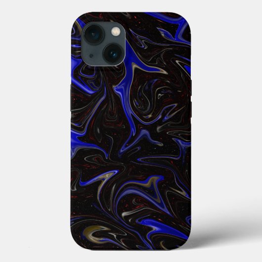 Galactische Werveling: het blauwe en zwarte ruimte Case-Mate iPhone Case (Achterkant)