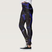 Galactische Werveling: het blauwe en zwarte ruimte Leggings (Links)