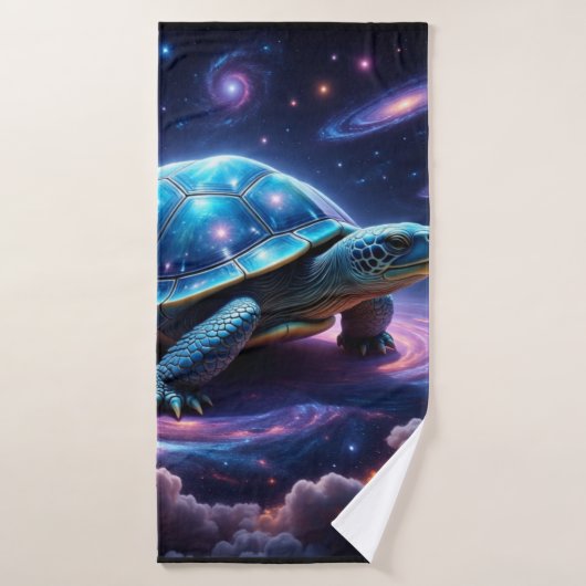 galactische Zee schildpad Badhanddoek (Badhanddoek)