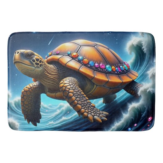 galactische Zee schildpad Badmat (Voorkant)