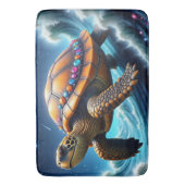 galactische Zee schildpad Badmat (Voorkant Verticaal)