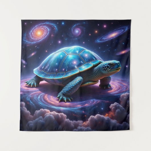 galactische Zee schildpad Wandkleed (Voorkant)