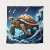 galactische Zee schildpad Wandkleed (Voorkant)