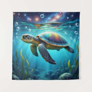 galactische Zee schildpad Wandkleed