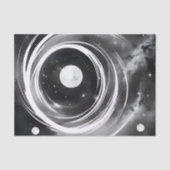 Galactische zwart-witruimte tissuepapier (Voorkant)