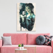 Galadriel, ELROND™ en Gandalf grafische kaart Canvas Afdruk (Insitu (Woonkamer))