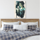 Galadriel, ELROND™ en Gandalf grafische kaart Canvas Afdruk (Insitu (Slaapkamer))