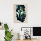 Galadriel, ELROND™ en Gandalf grafische kaart Poster (Thuiskantoor)