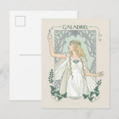 Galadriel Licht van Valinor Grafisch Briefkaart (Voorkant / Achterkant)