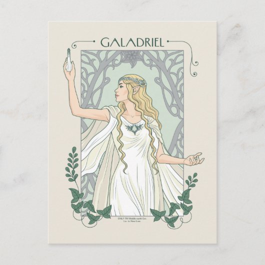 Galadriel Licht van Valinor Grafisch Briefkaart (Voorkant)