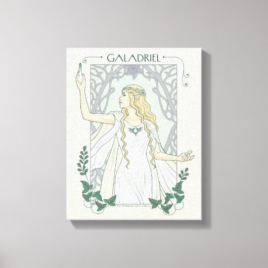 Galadriel Licht van Valinor Grafisch Canvas Afdruk (Voorkant)