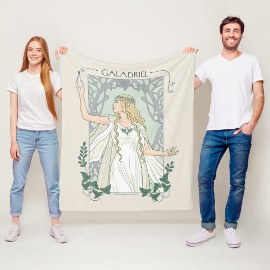 Galadriel Licht van Valinor Grafisch Fleece Deken (In situ)