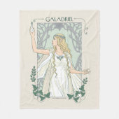 Galadriel Licht van Valinor Grafisch Fleece Deken (Voorkant)
