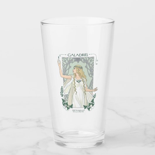Galadriel Licht van Valinor Grafisch Glas (Voorkant)