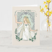 Galadriel Licht van Valinor Grafisch Kaart (Gele Bloem)