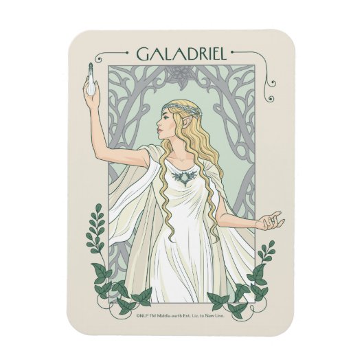 Galadriel Licht van Valinor Grafisch Magneet (Verticaal)