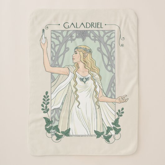 Galadriel Licht van Valinor Grafisch Sherpa Deken (Voorkant)